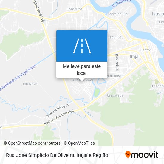 Rua José Simplício De Oliveira mapa