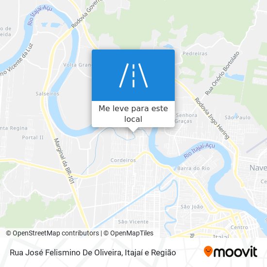 Rua José Felismino De Oliveira mapa