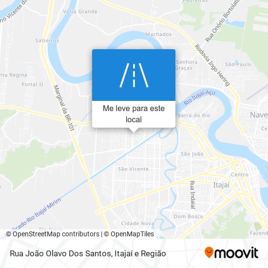 Rua João Olavo Dos Santos mapa