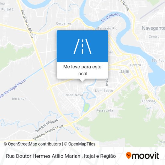 Rua Doutor Hermes Atílio Mariani mapa