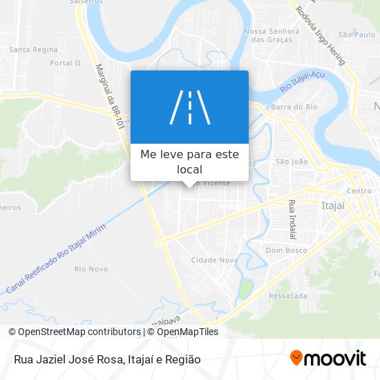 Rua Jaziel José Rosa mapa