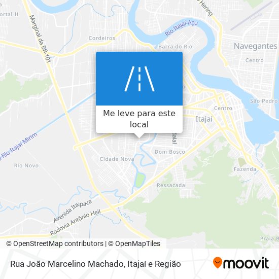 Rua João Marcelino Machado mapa