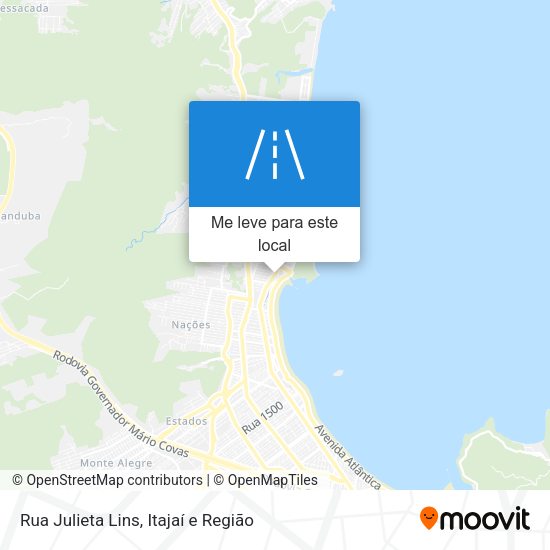 Rua Julieta Lins mapa