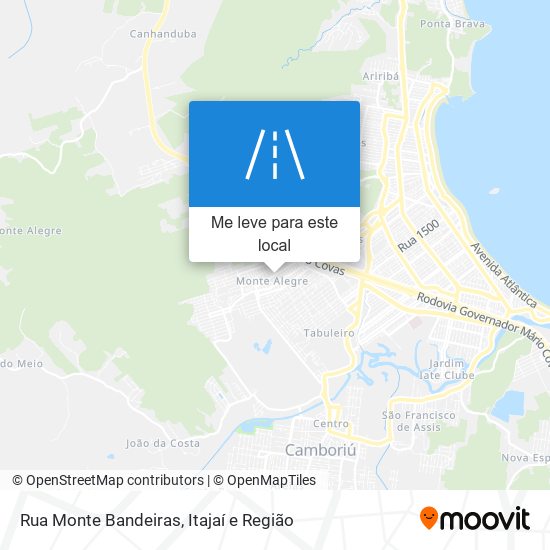 Rua Monte Bandeiras mapa