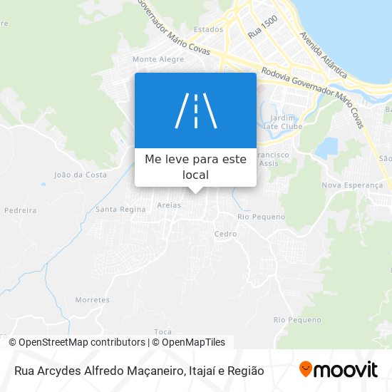 Rua Arcydes Alfredo Maçaneiro mapa