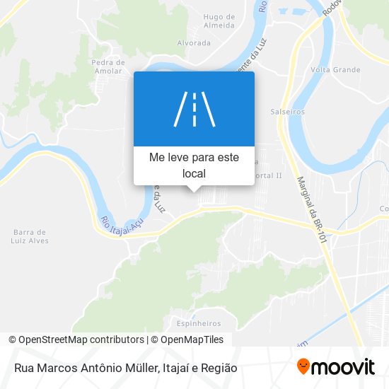Rua Marcos Antônio Müller mapa
