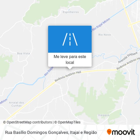 Rua Basílio Domingos Gonçalves mapa