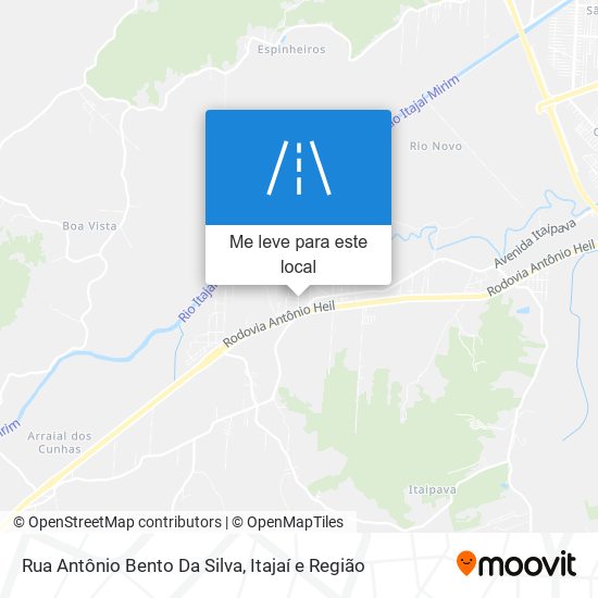 Rua Antônio Bento Da Silva mapa