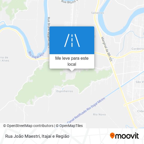 Rua João Maestri mapa