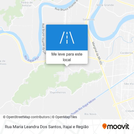 Rua Maria Leandra Dos Santos mapa