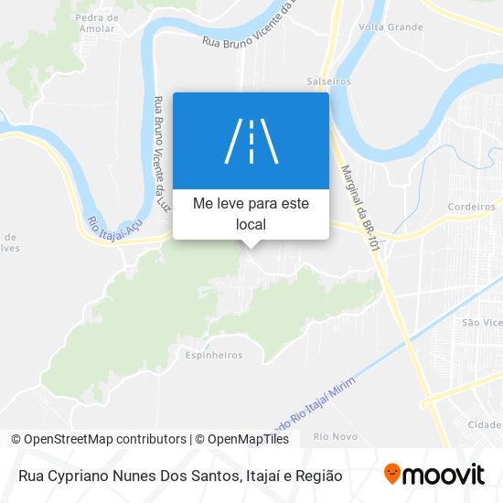 Rua Cypriano Nunes Dos Santos mapa