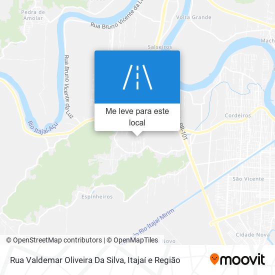 Rua Valdemar Oliveira Da Silva mapa