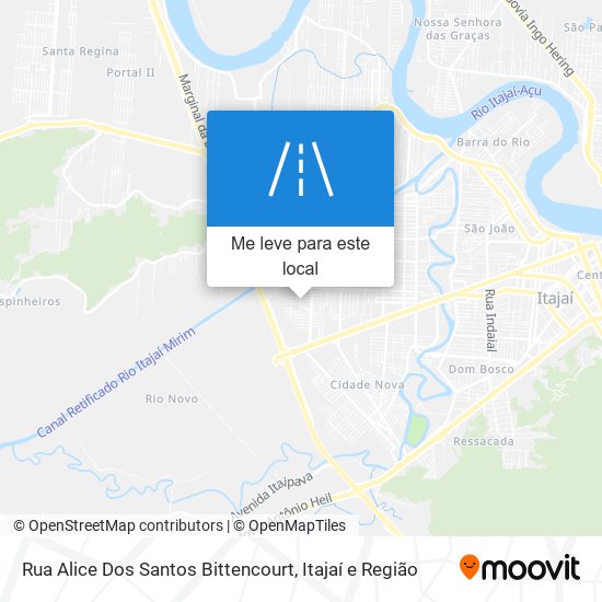 Rua Alice Dos Santos Bittencourt mapa