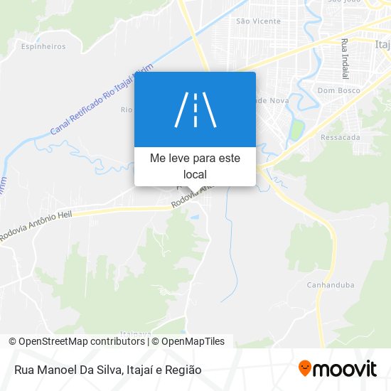 Rua Manoel Da Silva mapa