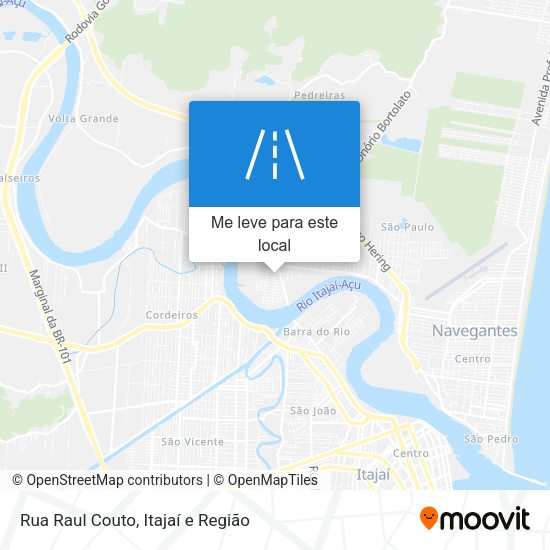 Rua Raul Couto mapa