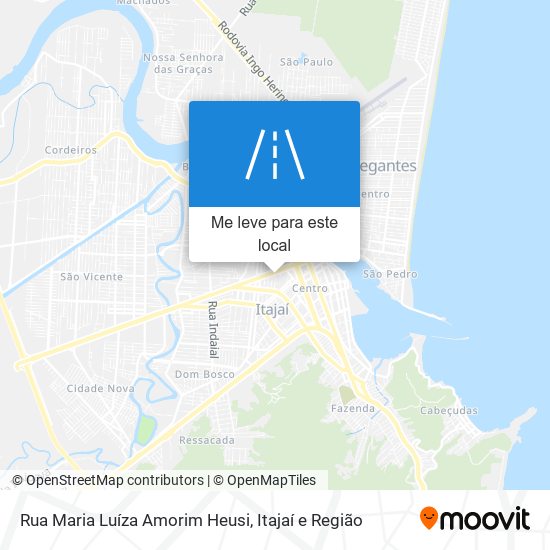 Rua Maria Luíza Amorim Heusi mapa