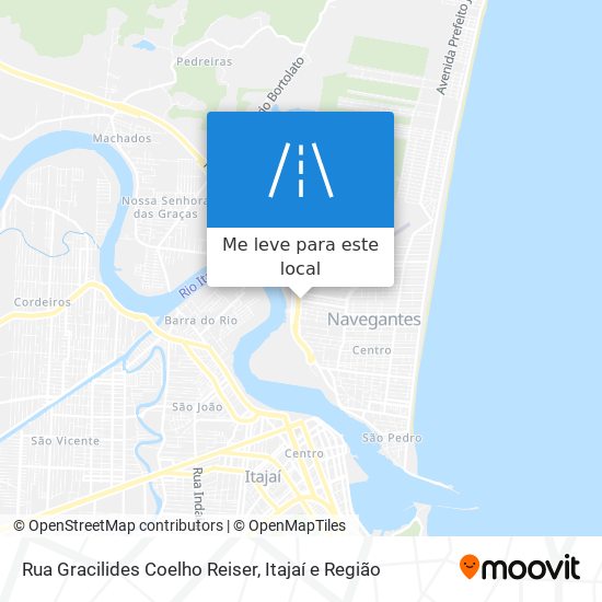 Rua Gracilides Coelho Reiser mapa