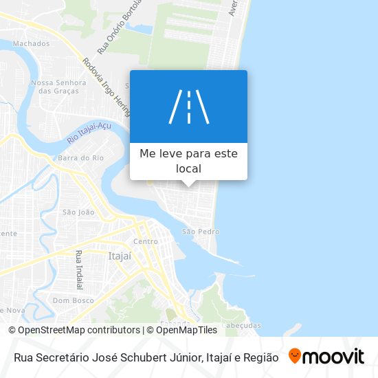 Rua Secretário José Schubert Júnior mapa