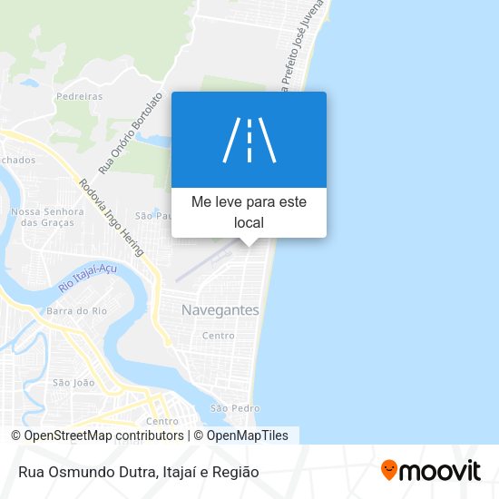 Rua Osmundo Dutra mapa
