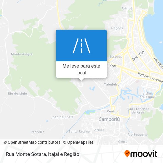 Rua Monte Sotara mapa