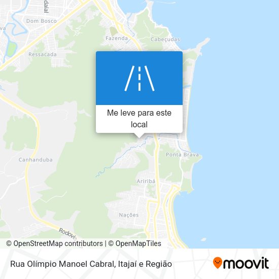 Rua Olímpio Manoel Cabral mapa
