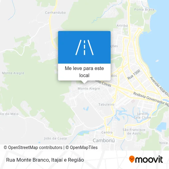 Rua Monte Branco mapa