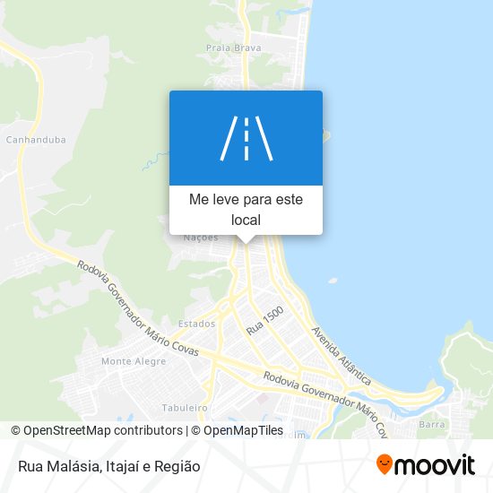 Rua Malásia mapa