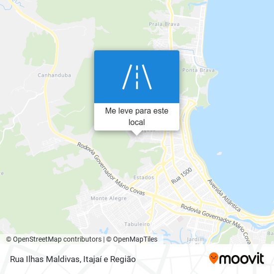 Rua Ilhas Maldivas mapa