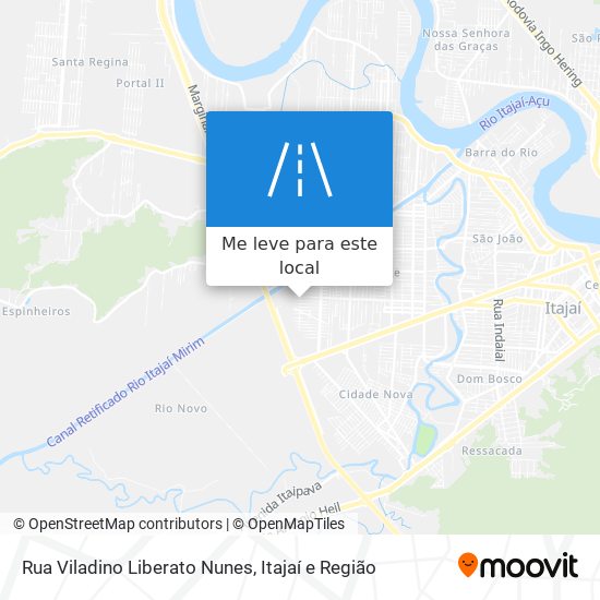 Rua Viladino Liberato Nunes mapa