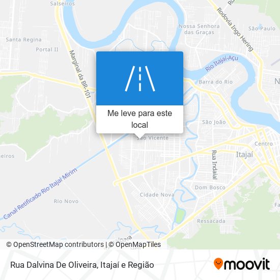 Rua Dalvina De Oliveira mapa