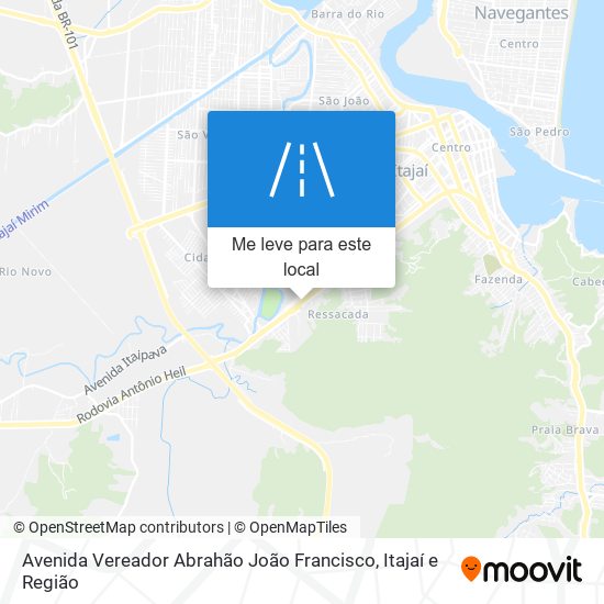 Avenida Vereador Abrahão João Francisco mapa