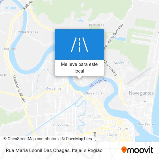 Rua Maria Leonil Das Chagas mapa