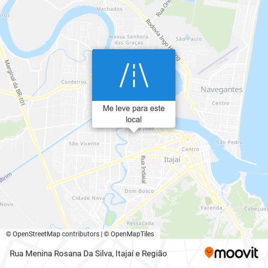 Rua Menina Rosana Da Silva mapa