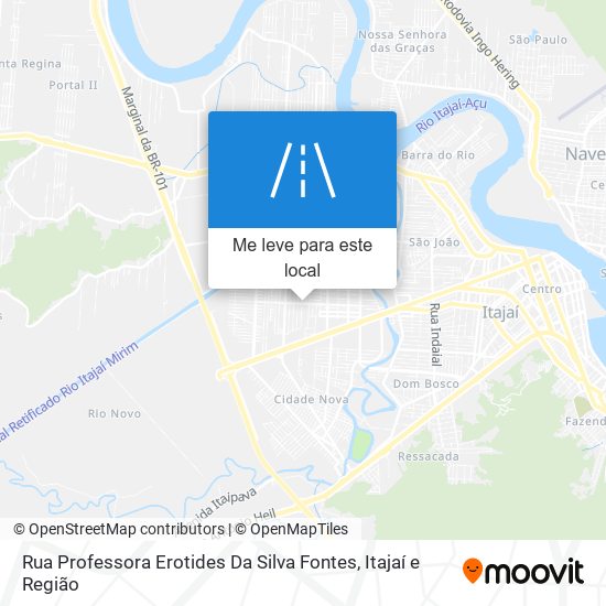 Rua Professora Erotides Da Silva Fontes mapa