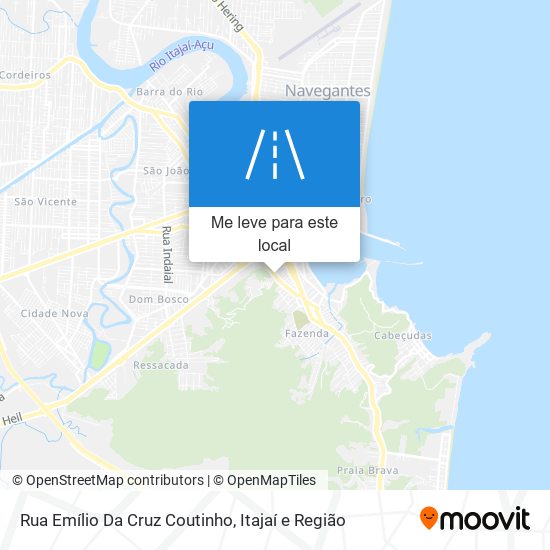Rua Emílio Da Cruz Coutinho mapa