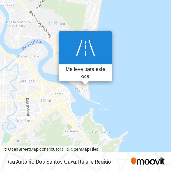 Rua Antônio Dos Santos Gaya mapa
