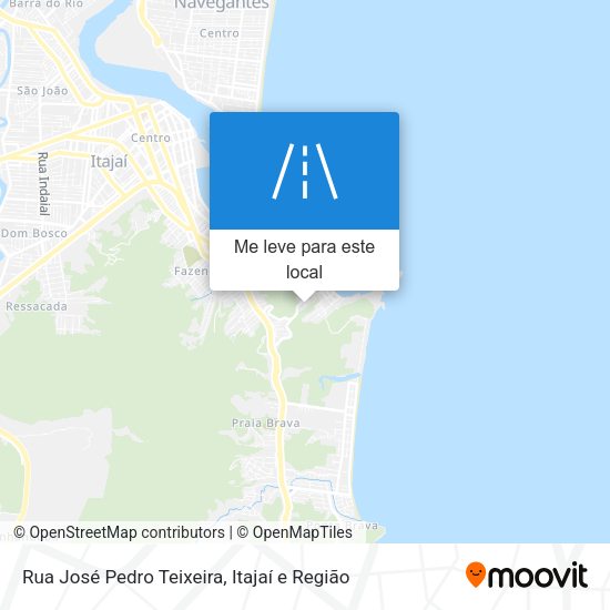 Rua José Pedro Teixeira mapa