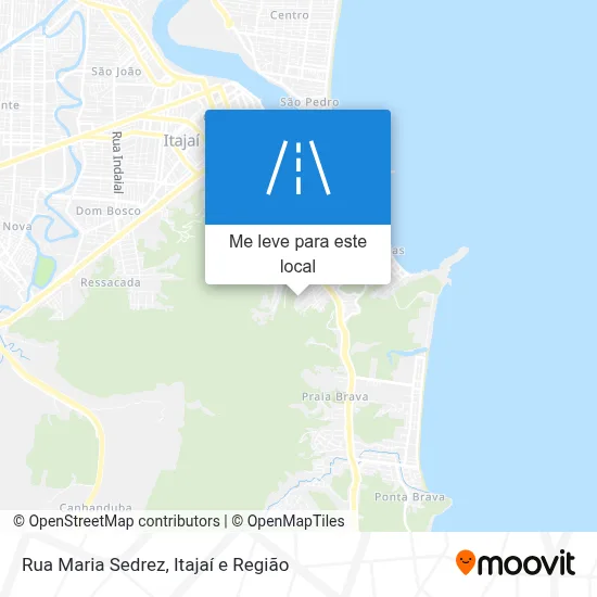 Rua Maria Sedrez mapa