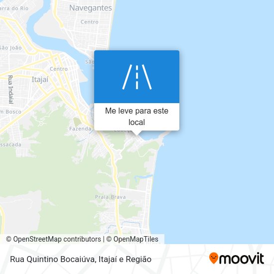 Rua Quintino Bocaiúva mapa