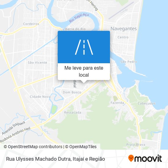 Rua Ulysses Machado Dutra mapa
