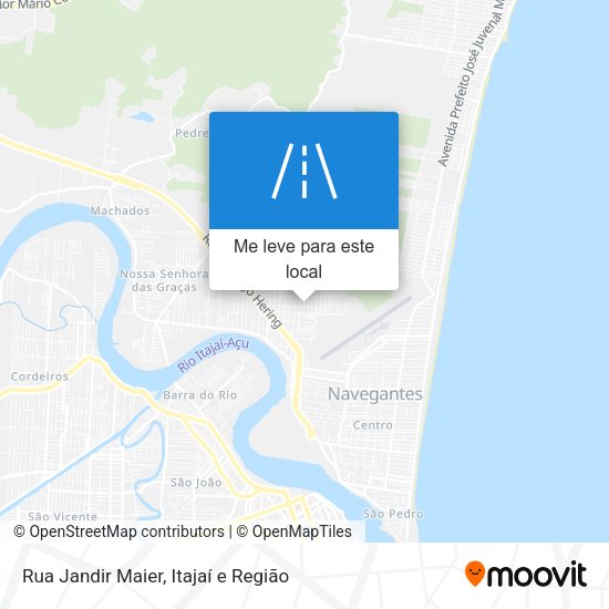Rua Jandir Maier mapa