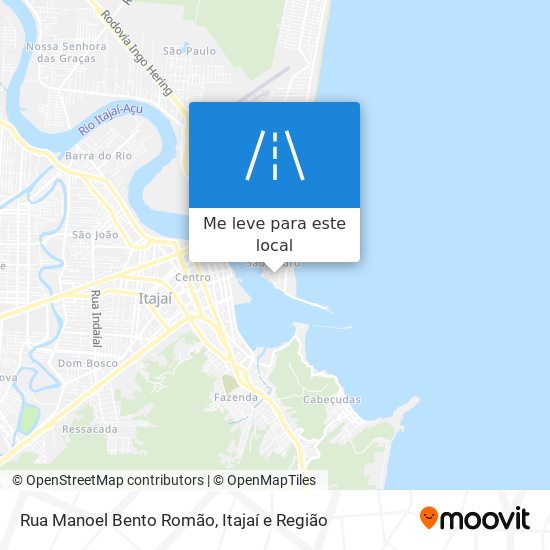 Rua Manoel Bento Romão mapa