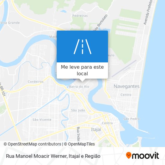 Rua Manoel Moacir Werner mapa