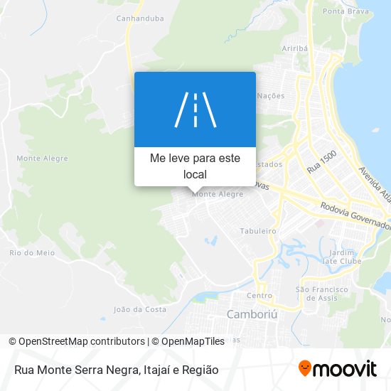 Rua Monte Serra Negra mapa
