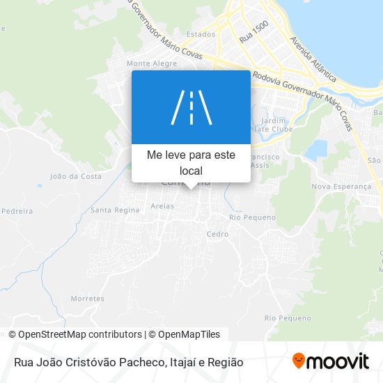 Rua João Cristóvão Pacheco mapa