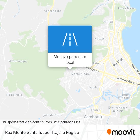 Rua Monte Santa Isabel mapa