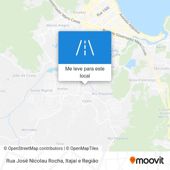 Rua José Nicolau Rocha mapa