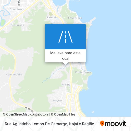 Rua Agustinho Lemos De Camargo mapa