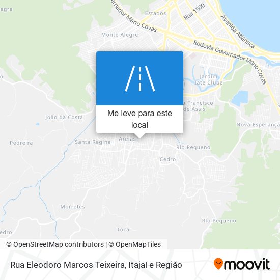 Rua Eleodoro Marcos Teixeira mapa