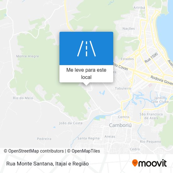 Rua Monte Santana mapa